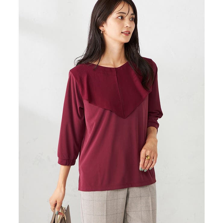 ピンク | シアーラッフルトップス | a.v.v【WOMEN】