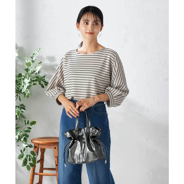 ボーダードルマントップス | a.v.v【WOMEN】 | 詳細画像10 