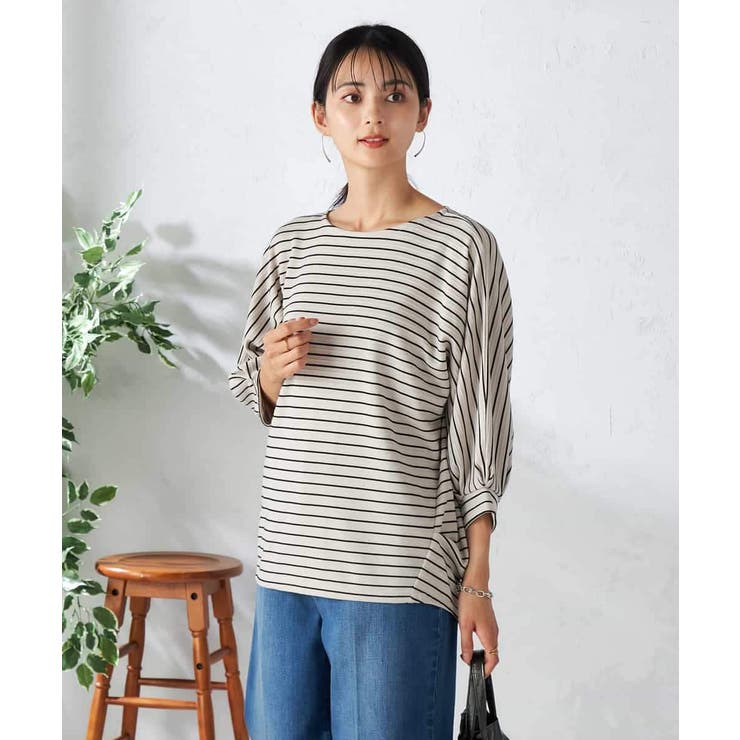 ボーダードルマントップス | a.v.v【WOMEN】 | 詳細画像11 