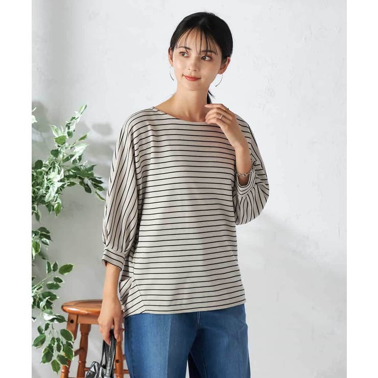 ボーダードルマントップス | a.v.v【WOMEN】 | 詳細画像13 