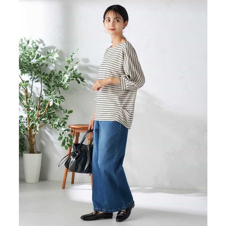 ボーダードルマントップス | a.v.v【WOMEN】 | 詳細画像17 