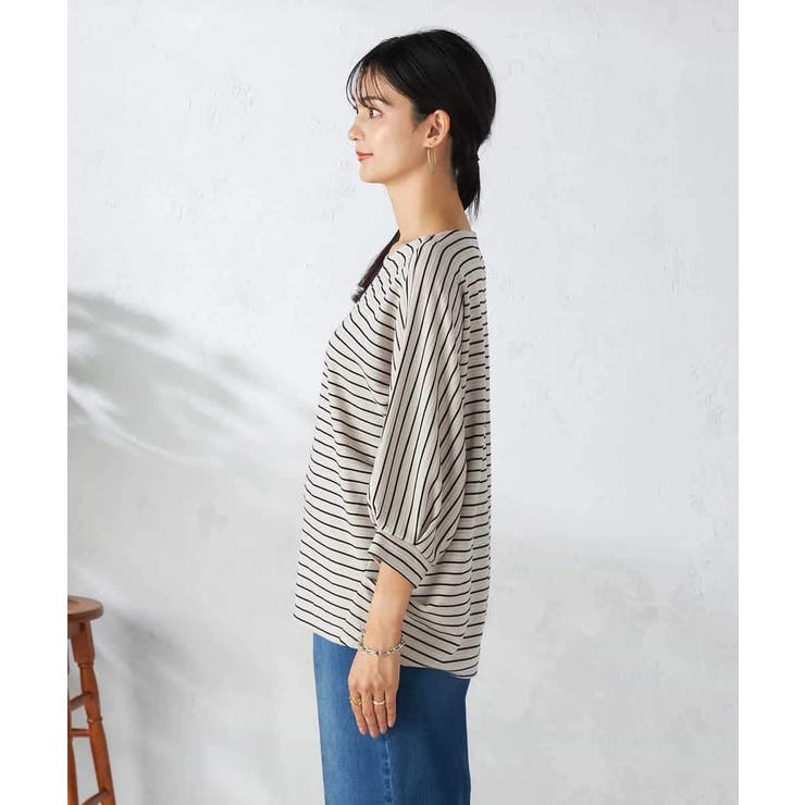 ボーダードルマントップス | a.v.v【WOMEN】 | 詳細画像31 