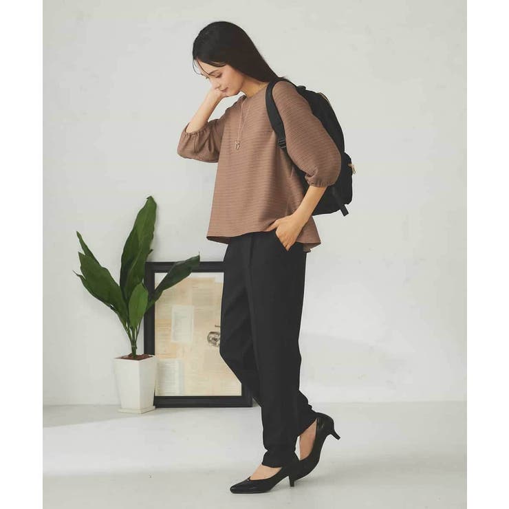 ピンタックボーダークロップドトップス | a.v.v【WOMEN】 | 詳細画像24 