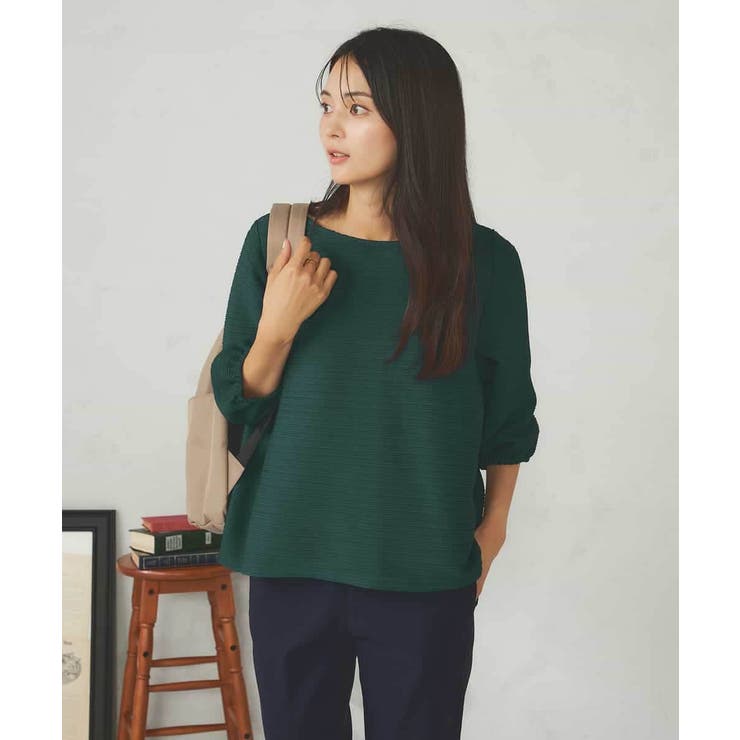 ピンタックボーダークロップドトップス | a.v.v【WOMEN】 | 詳細画像3 