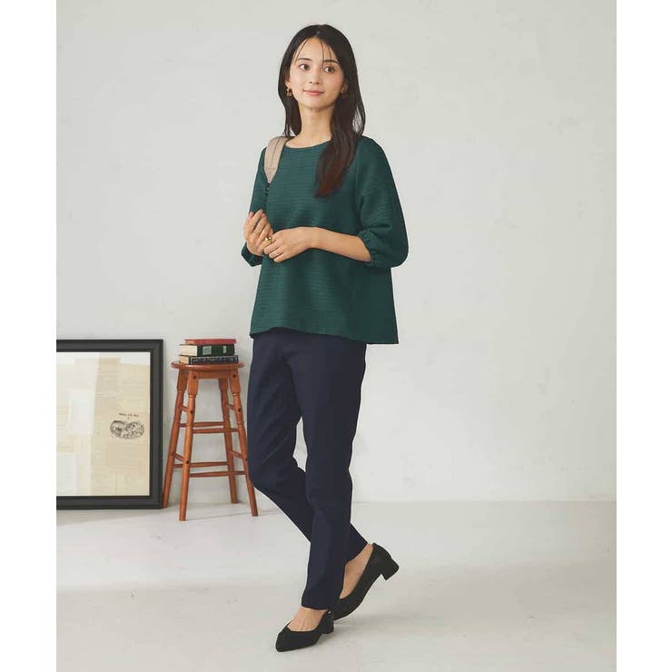 ピンタックボーダークロップドトップス | a.v.v【WOMEN】 | 詳細画像5 