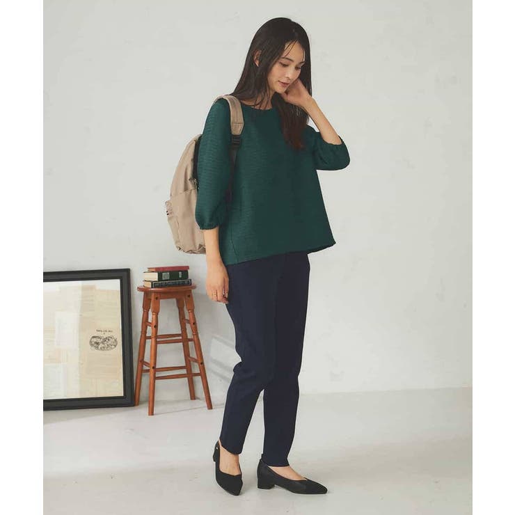 ピンタックボーダークロップドトップス | a.v.v【WOMEN】 | 詳細画像7 