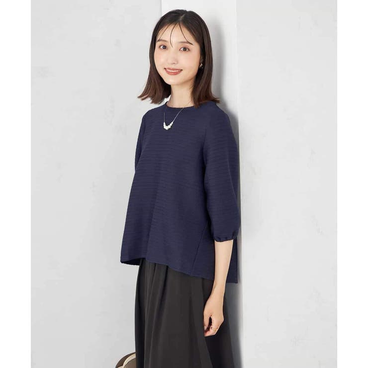 ピンタックボーダークロップドトップス | a.v.v【WOMEN】 | 詳細画像8 