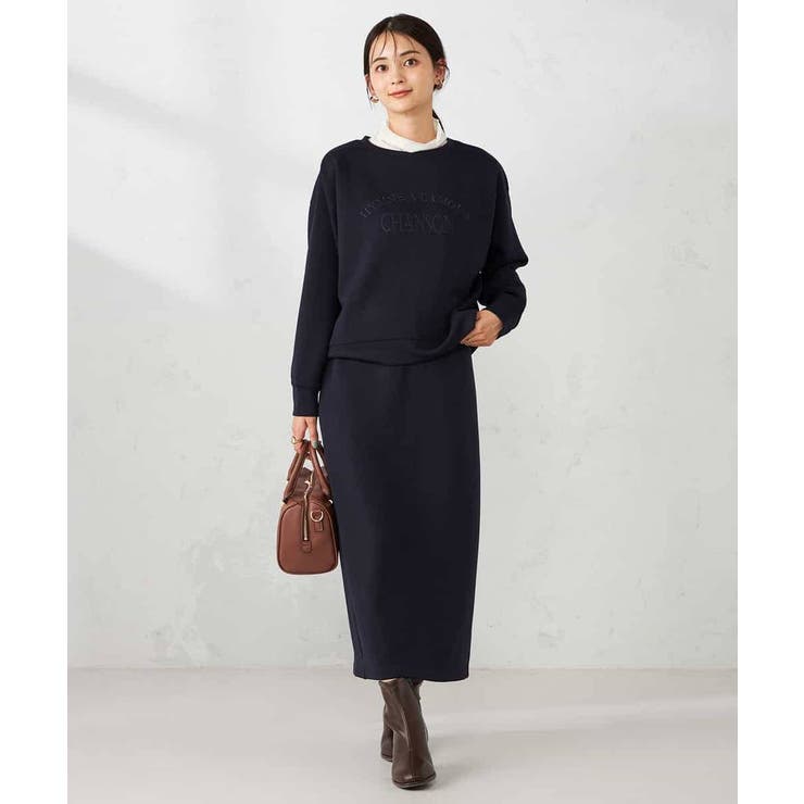 刺繍ロゴショートダンボールスウェット | a.v.v【WOMEN】 | 詳細画像12 