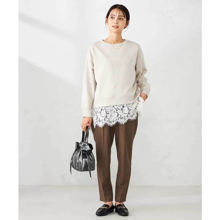 刺繍ロゴショートダンボールスウェット | a.v.v【WOMEN】 | 詳細画像25 