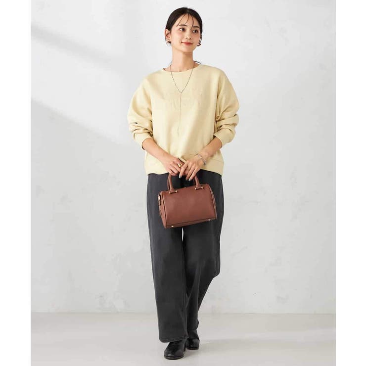 刺繍ロゴショートダンボールスウェット | a.v.v【WOMEN】 | 詳細画像6 