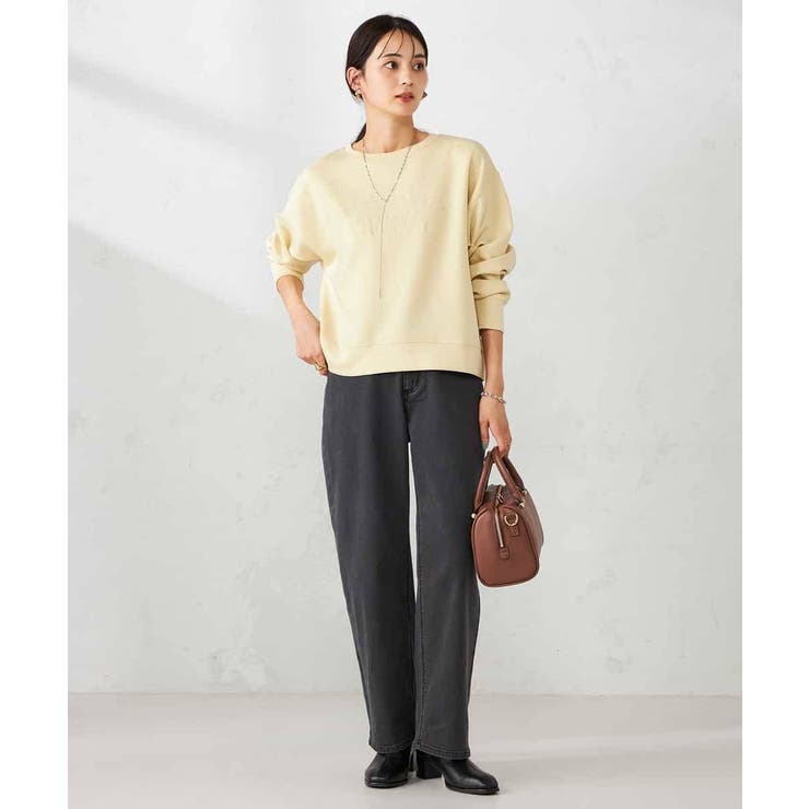 刺繍ロゴショートダンボールスウェット | a.v.v【WOMEN】 | 詳細画像8 