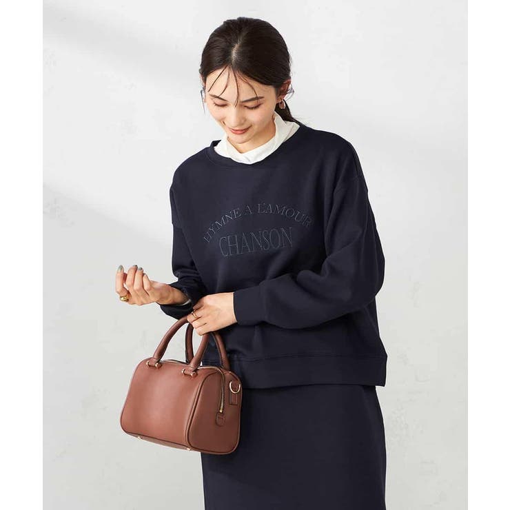 刺繍ロゴショートダンボールスウェット | a.v.v【WOMEN】 | 詳細画像9 