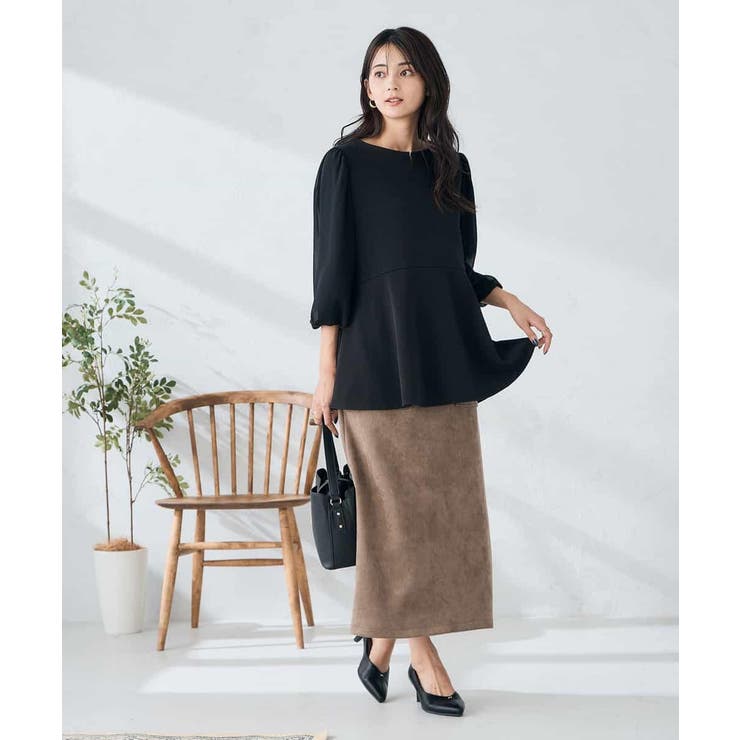 【WEB限定】シフォンスリーブペプラムトップス | a.v.v【WOMEN】 | 詳細画像11 