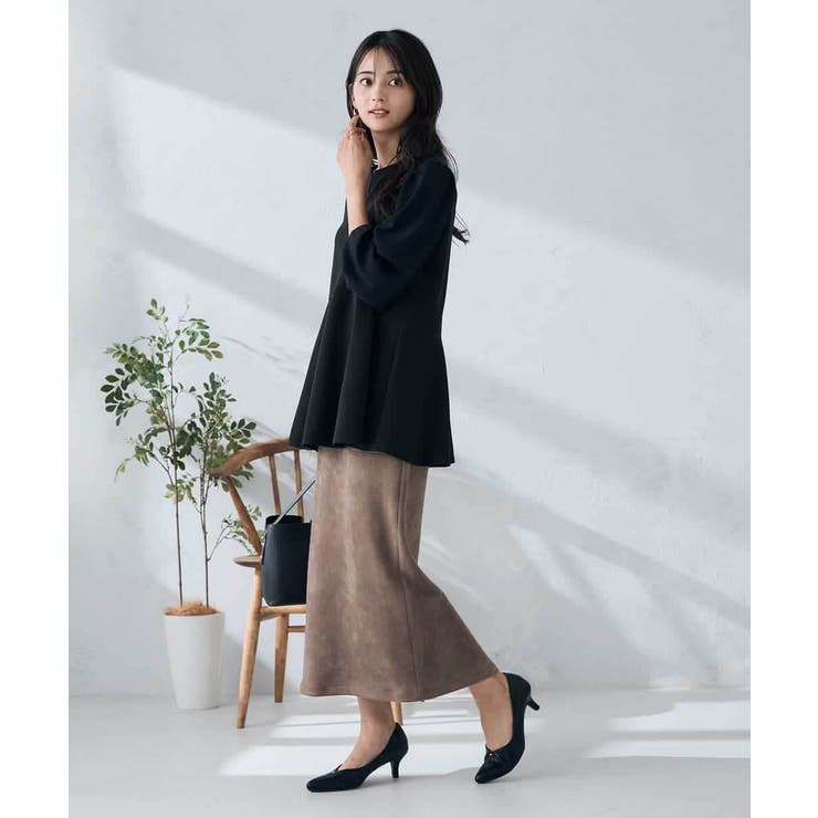 【WEB限定】シフォンスリーブペプラムトップス | a.v.v【WOMEN】 | 詳細画像13 