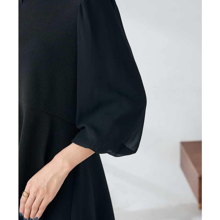 【WEB限定】シフォンスリーブペプラムトップス | a.v.v【WOMEN】 | 詳細画像19 