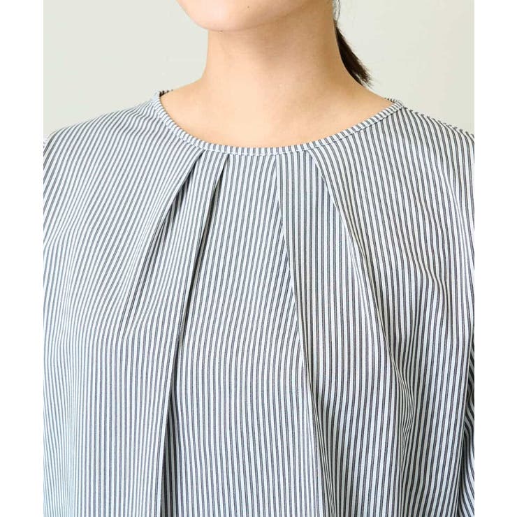タックスリーブストライプトップス | a.v.v【WOMEN】 | 詳細画像18 