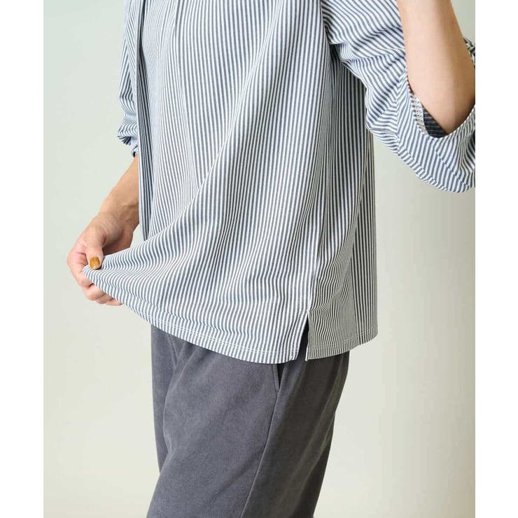 タックスリーブストライプトップス | a.v.v【WOMEN】 | 詳細画像21 