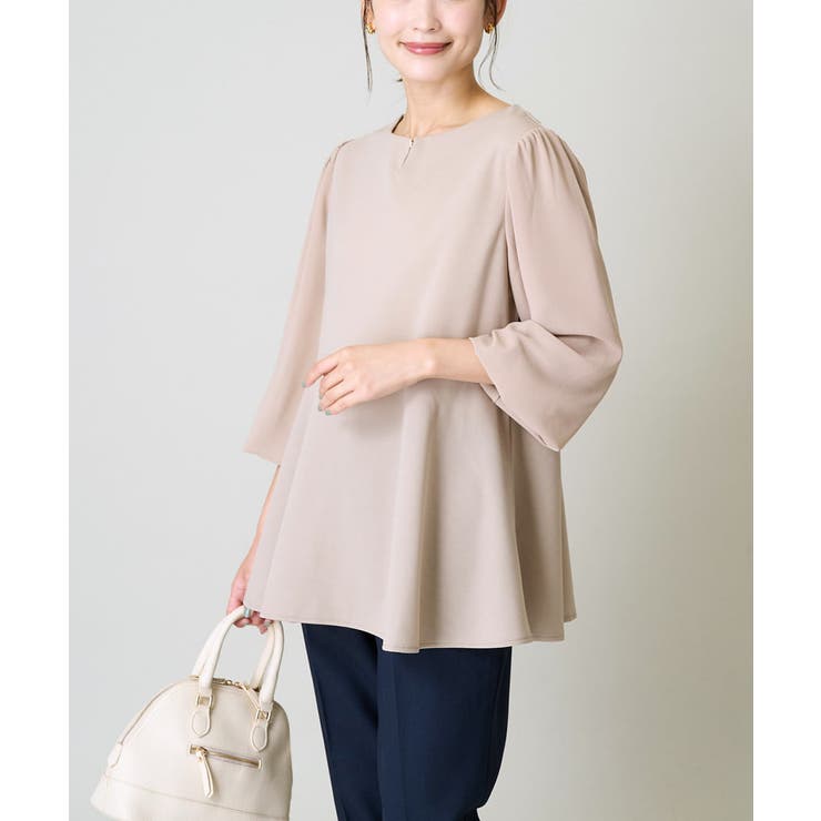 シフォンスリーブペプラムトップス | a.v.v【WOMEN】 | 詳細画像1 