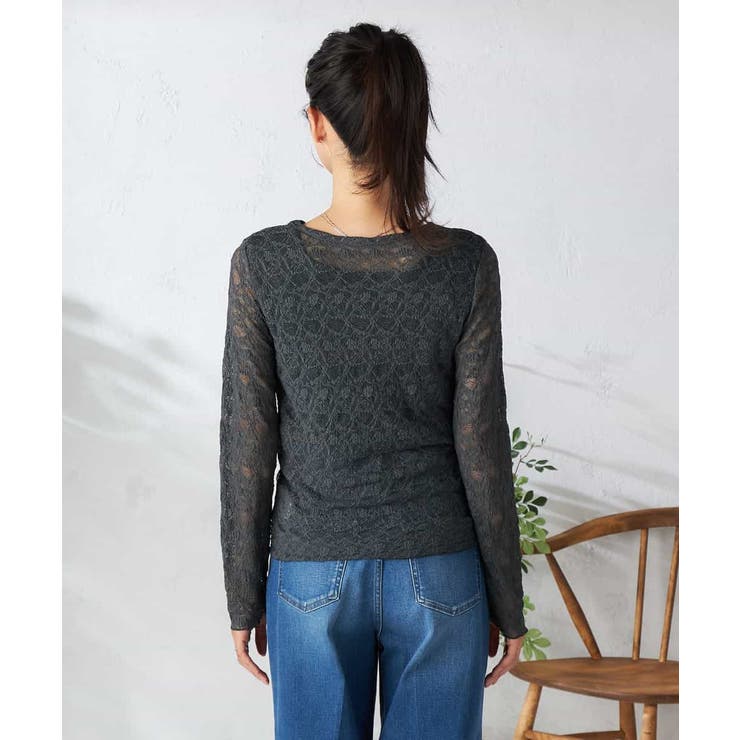 ストレッチレーストップス | a.v.v【WOMEN】 | 詳細画像15 