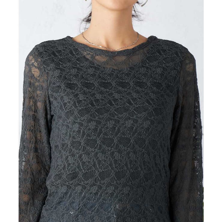 ストレッチレーストップス | a.v.v【WOMEN】 | 詳細画像16 