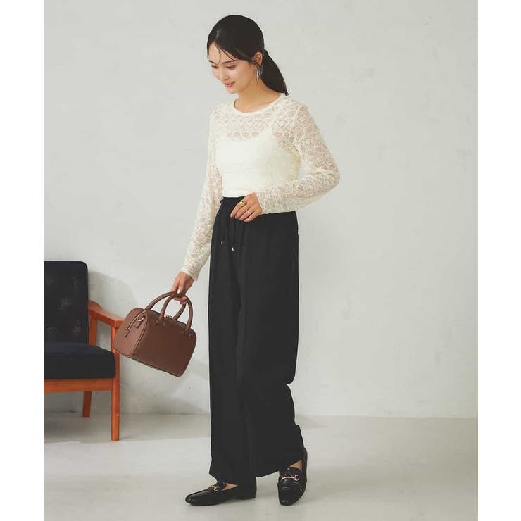 ストレッチレーストップス | a.v.v【WOMEN】 | 詳細画像24 