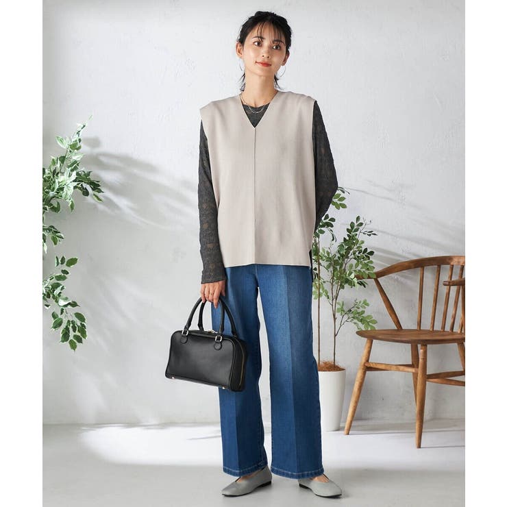 ストレッチレーストップス | a.v.v【WOMEN】 | 詳細画像8 