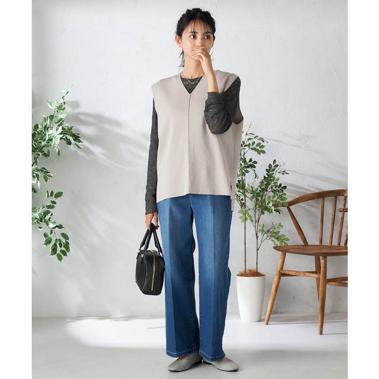 ストレッチレーストップス | a.v.v【WOMEN】 | 詳細画像9 