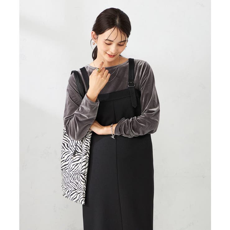 ギャザーベロアトップス | a.v.v【WOMEN】 | 詳細画像12 