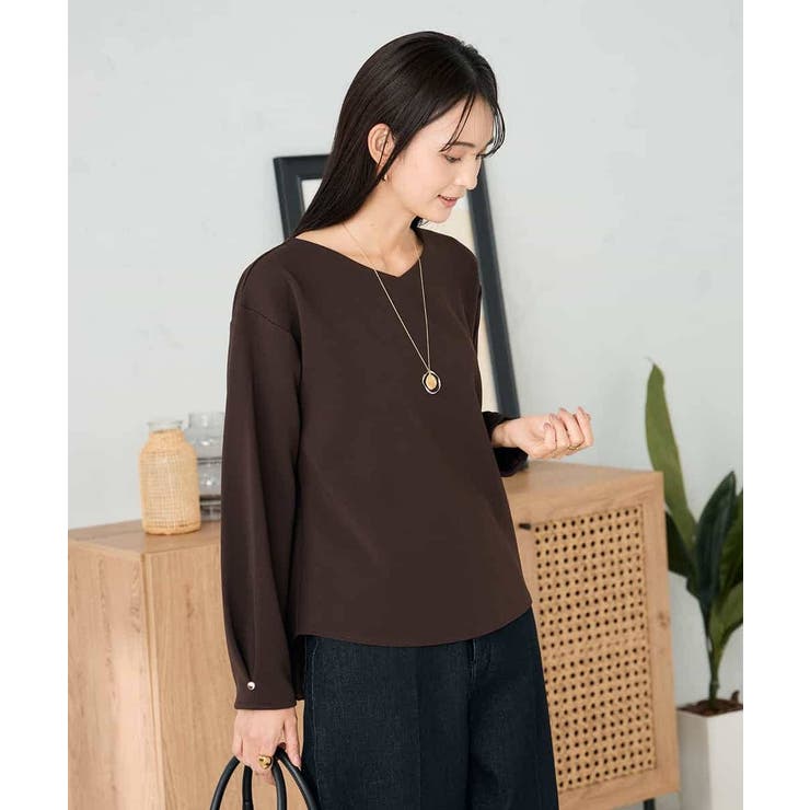 リップルVネックプルオーバー | a.v.v【WOMEN】 | 詳細画像13 