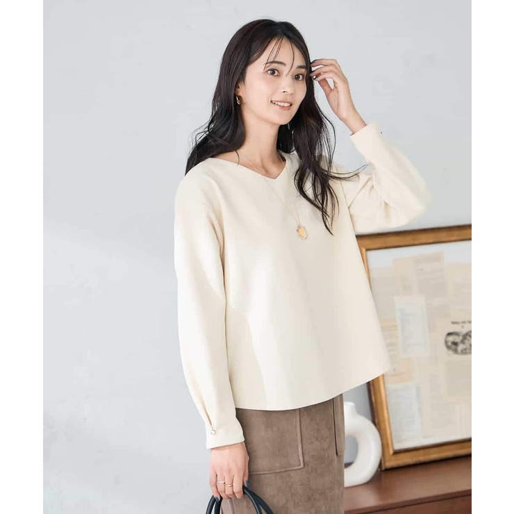 リップルVネックプルオーバー | a.v.v【WOMEN】 | 詳細画像7 