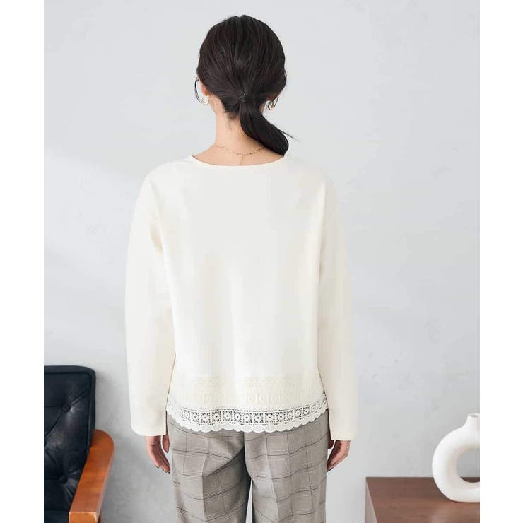 裾レースカットソー | a.v.v【WOMEN】 | 詳細画像3 