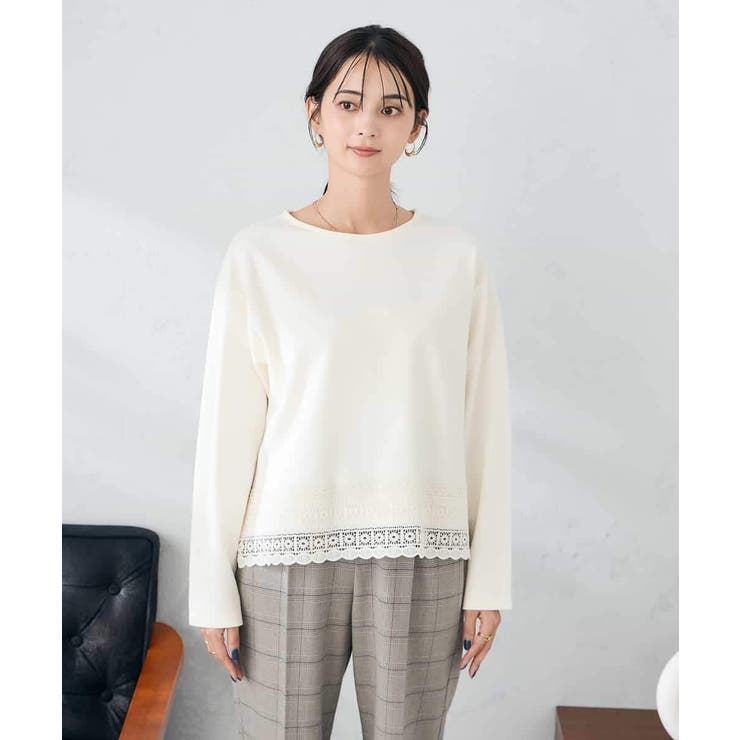 裾レースカットソー | a.v.v【WOMEN】 | 詳細画像32 