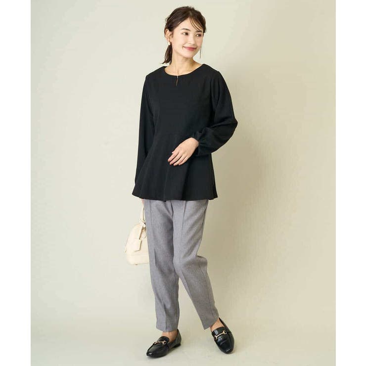 ニュアンスカーブペプラムトップス | a.v.v【WOMEN】 | 詳細画像11 