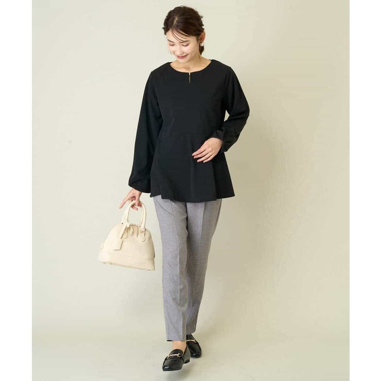 ニュアンスカーブペプラムトップス | a.v.v【WOMEN】 | 詳細画像12 