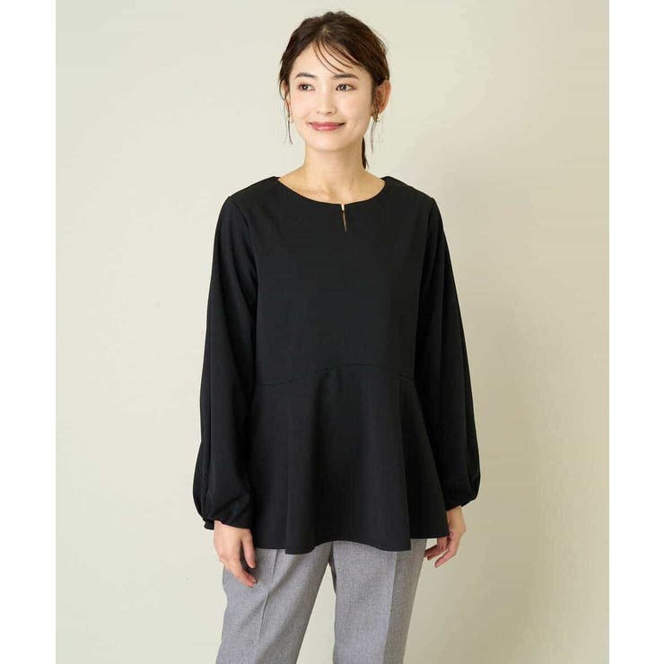 ニュアンスカーブペプラムトップス | a.v.v【WOMEN】 | 詳細画像13 