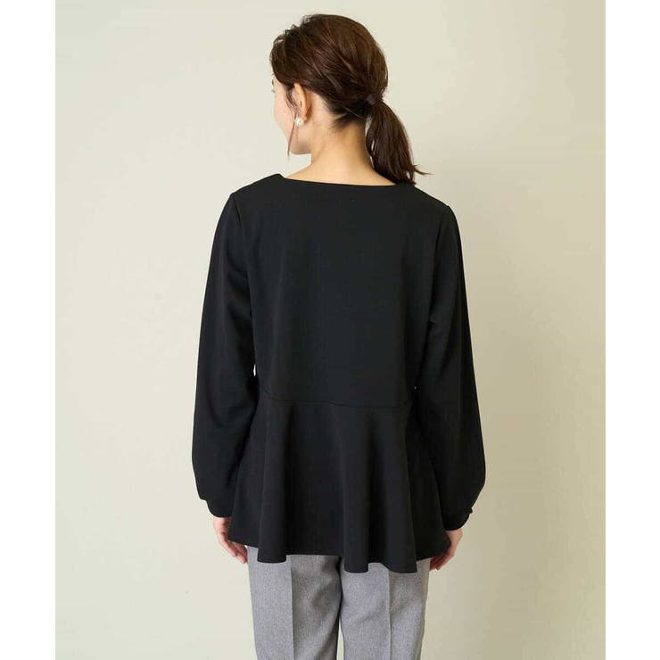 ニュアンスカーブペプラムトップス | a.v.v【WOMEN】 | 詳細画像15 