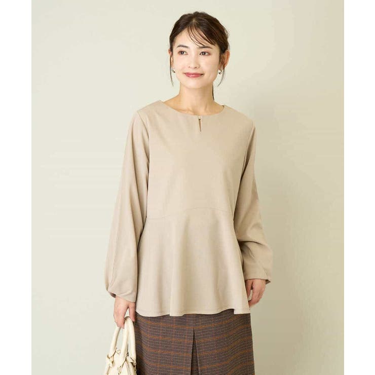 ニュアンスカーブペプラムトップス | a.v.v【WOMEN】 | 詳細画像3 