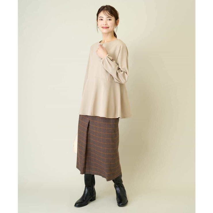 ニュアンスカーブペプラムトップス | a.v.v【WOMEN】 | 詳細画像6 