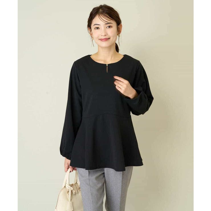 ニュアンスカーブペプラムトップス | a.v.v【WOMEN】 | 詳細画像8 