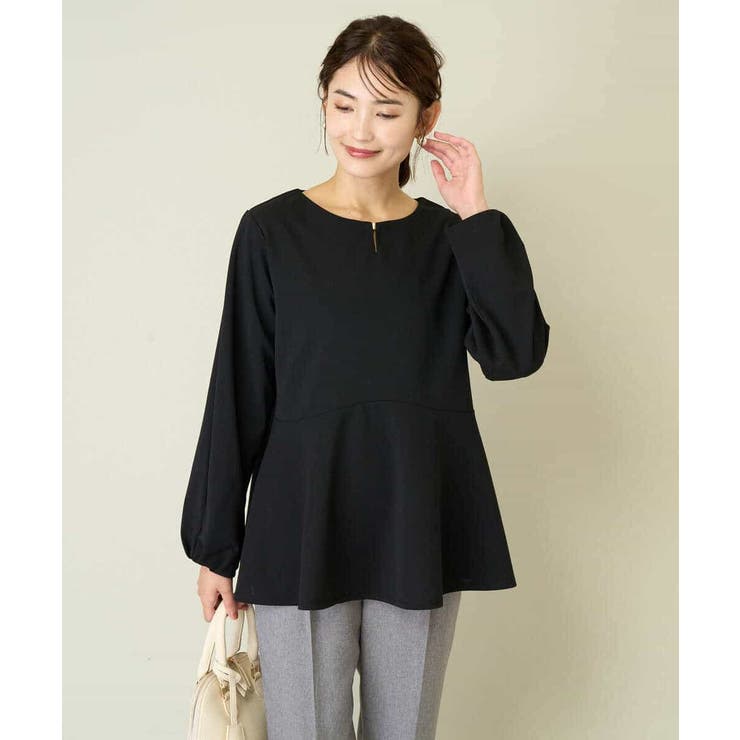 ニュアンスカーブペプラムトップス | a.v.v【WOMEN】 | 詳細画像9 