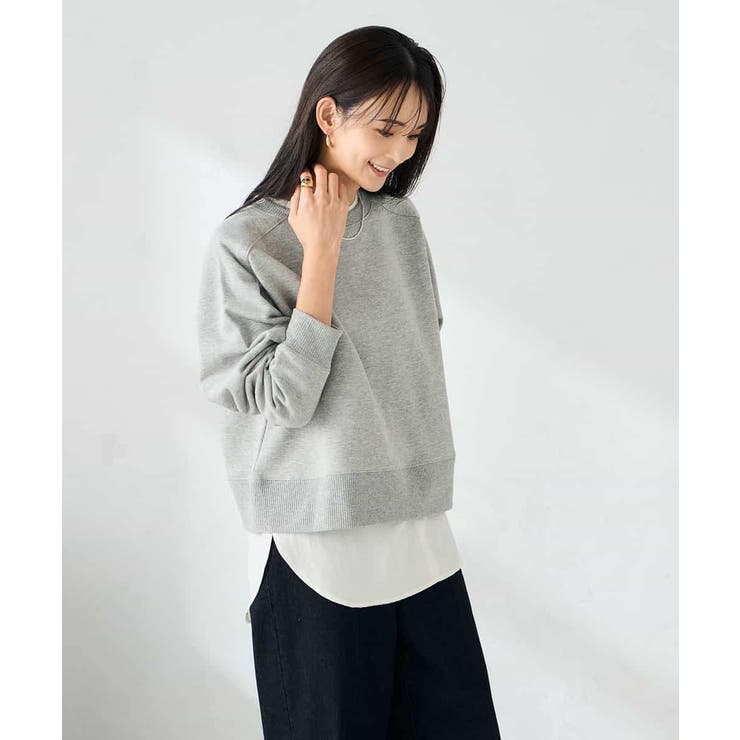 ラメ裏起毛タックスリーブスウェット | a.v.v【WOMEN】 | 詳細画像10 