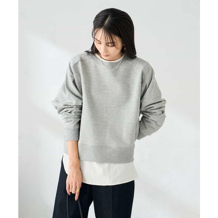 ラメ裏起毛タックスリーブスウェット | a.v.v【WOMEN】 | 詳細画像13 