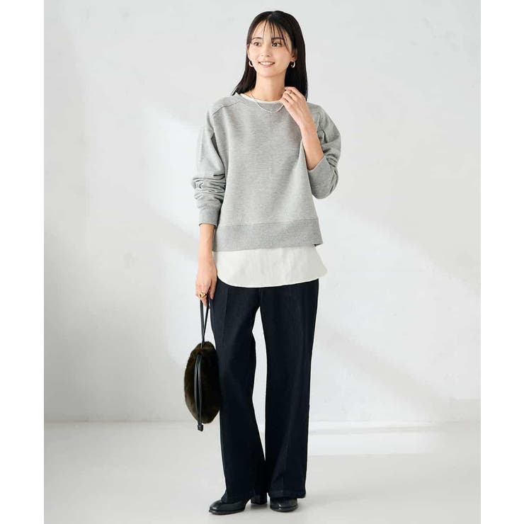 ラメ裏起毛タックスリーブスウェット | a.v.v【WOMEN】 | 詳細画像15 