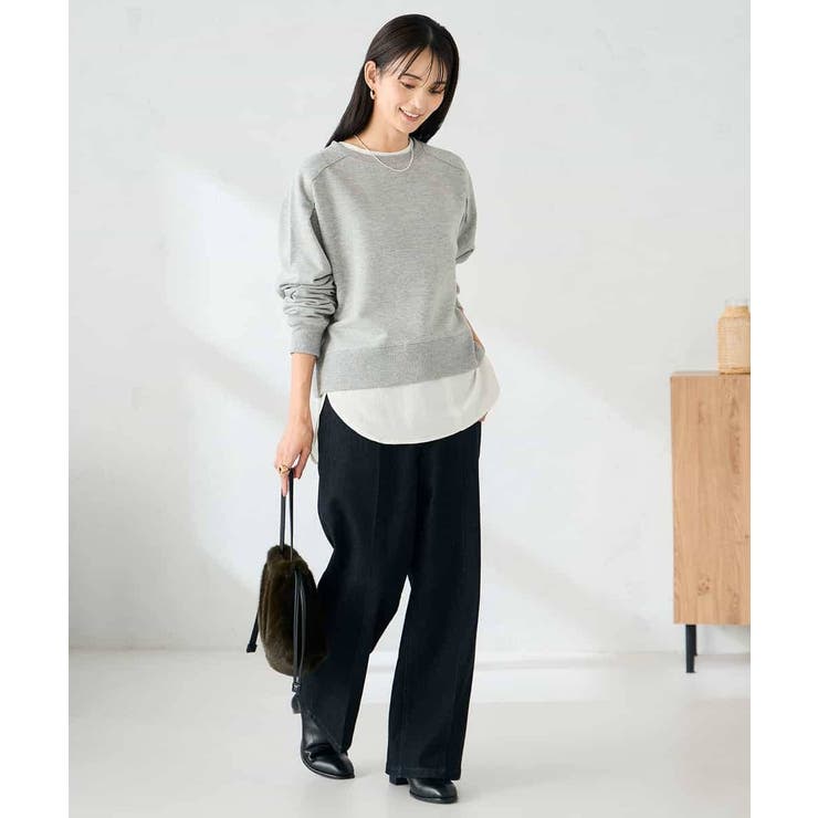 ラメ裏起毛タックスリーブスウェット | a.v.v【WOMEN】 | 詳細画像16 