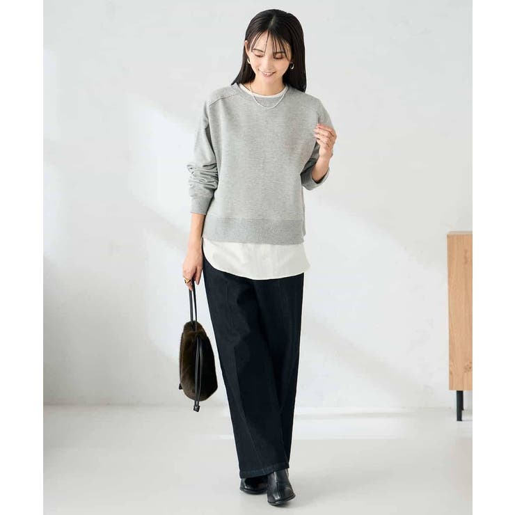 ラメ裏起毛タックスリーブスウェット | a.v.v【WOMEN】 | 詳細画像17 