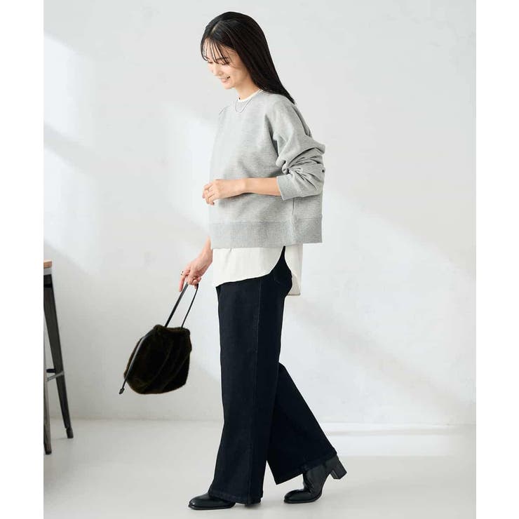 ラメ裏起毛タックスリーブスウェット | a.v.v【WOMEN】 | 詳細画像18 