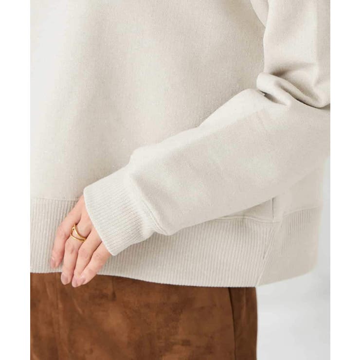 ラメ裏起毛タックスリーブスウェット | a.v.v【WOMEN】 | 詳細画像23 