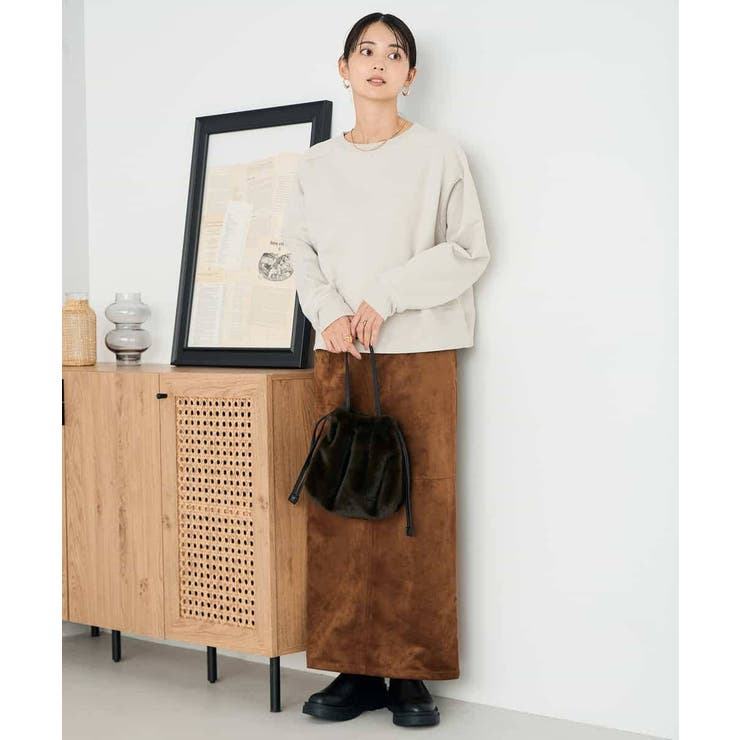 ラメ裏起毛タックスリーブスウェット | a.v.v【WOMEN】 | 詳細画像5 