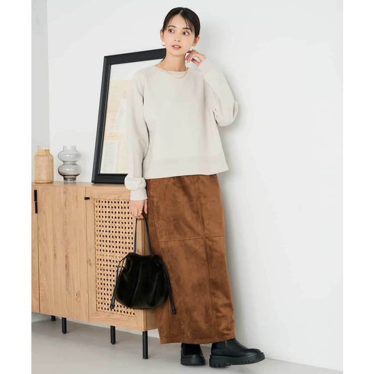 ラメ裏起毛タックスリーブスウェット | a.v.v【WOMEN】 | 詳細画像7 