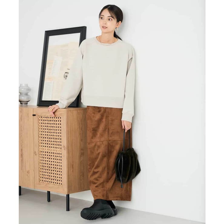 ラメ裏起毛タックスリーブスウェット | a.v.v【WOMEN】 | 詳細画像8 